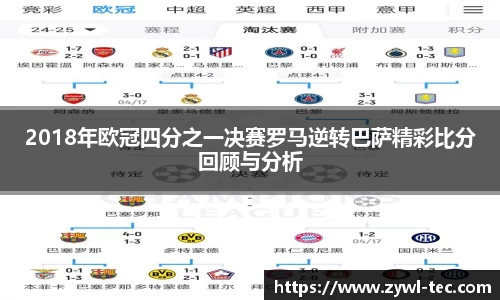 2018年欧冠四分之一决赛罗马逆转巴萨精彩比分回顾与分析